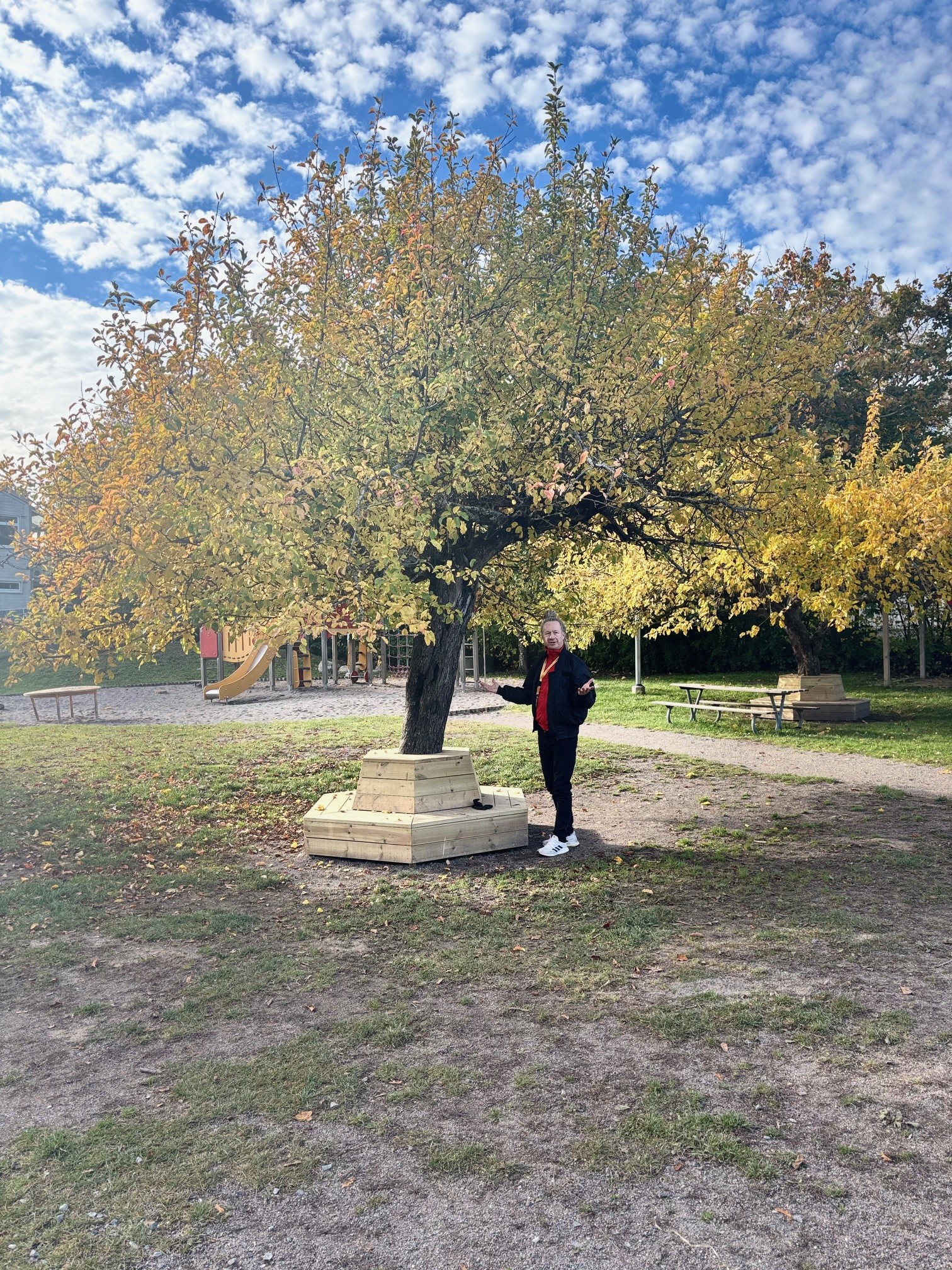 Tillsammans för en hållbar och lekfull förskolegård på Ebbas förskola