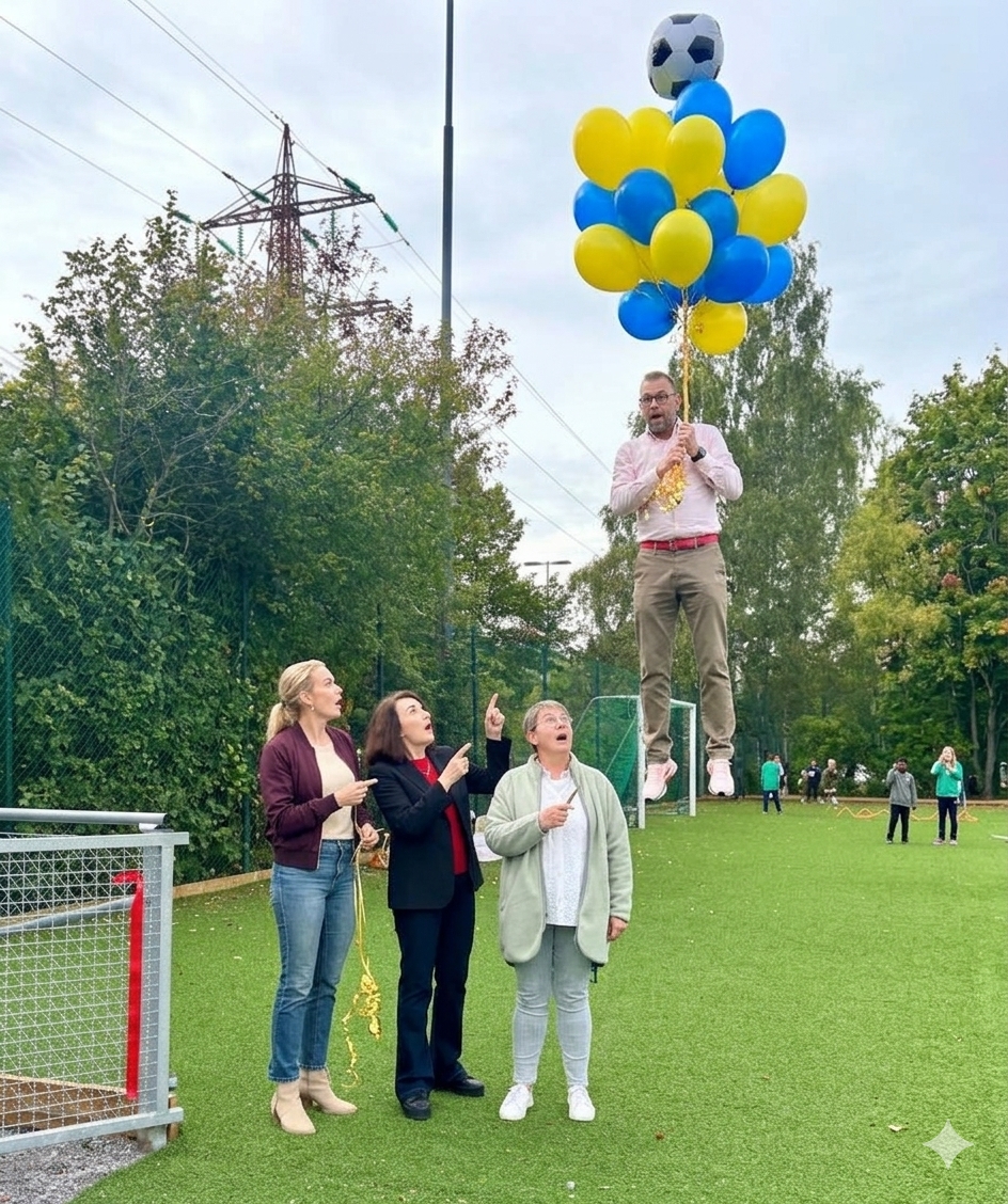 Ny konstgräsplan invigd på Kärrdalsskolan